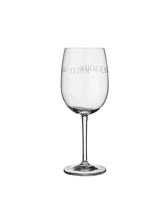 RAEDER | Verre à vin 22cm "Leben Lieben Lachen Lallen" | 